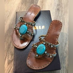 LeSilla Turquoise Sandals 6